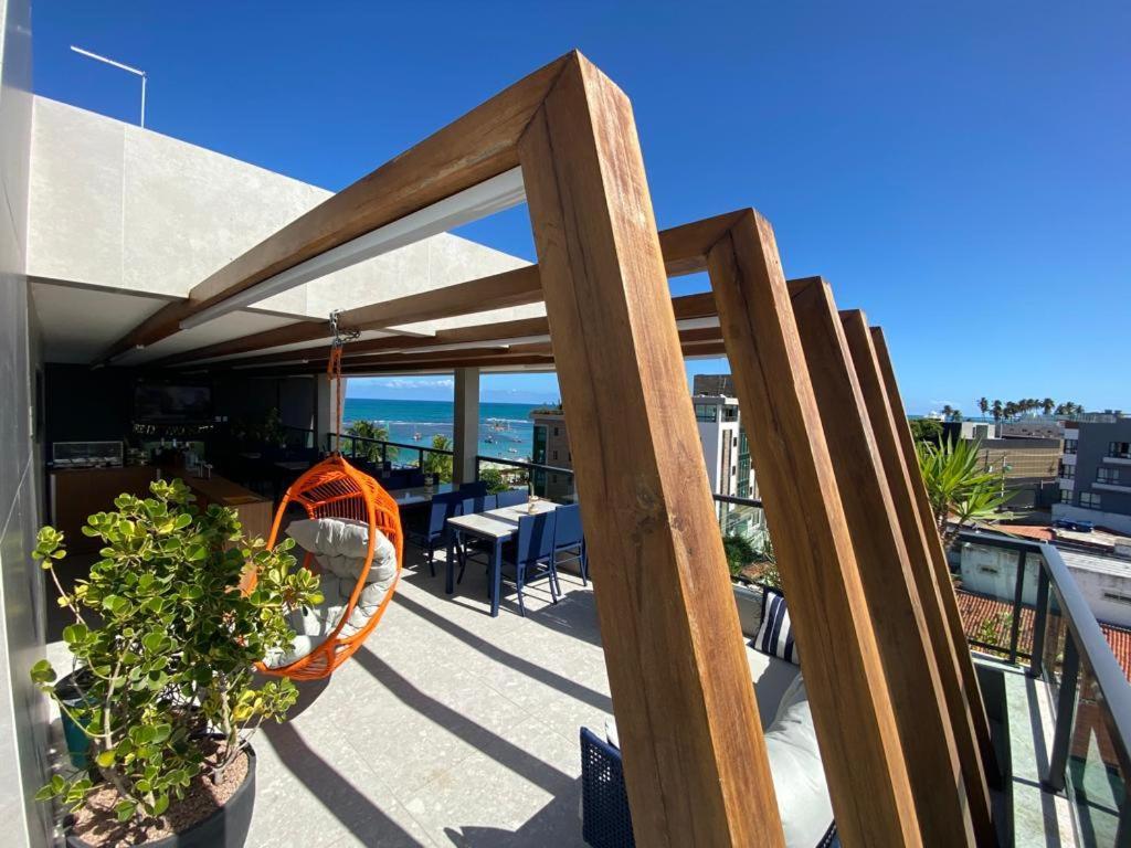 Flat Beira Mar Com Varanda Em Pôrto das Galinhas Exterior foto