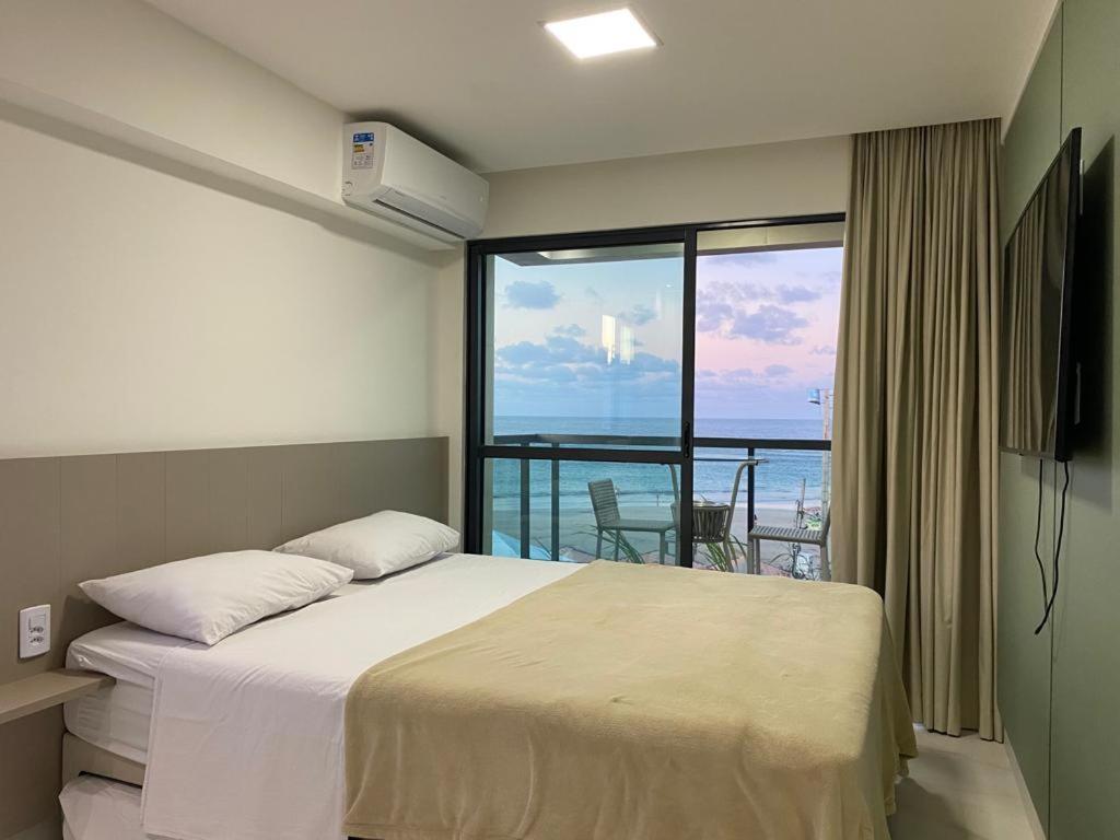 Flat Beira Mar Com Varanda Em Pôrto das Galinhas Exterior foto